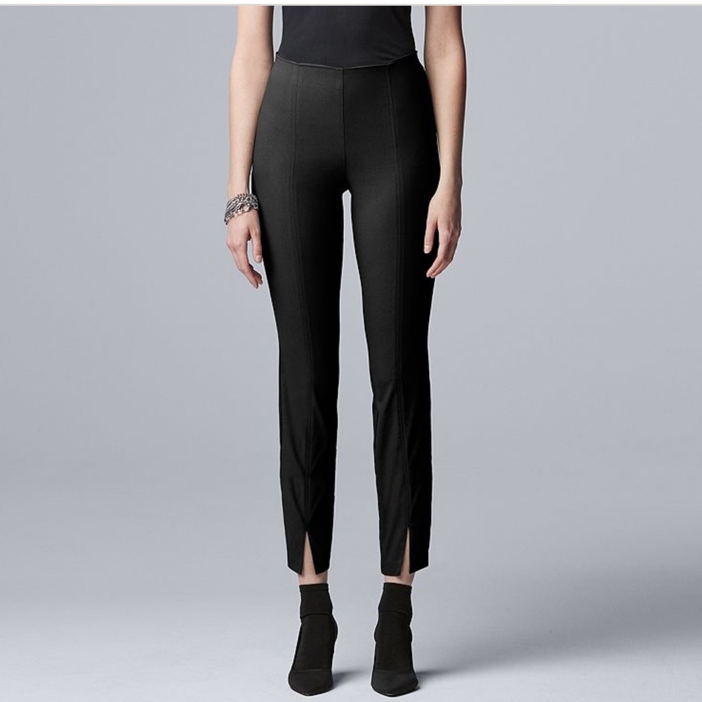 Simply Vera Wang front Slit Skinny Ankle pants‎